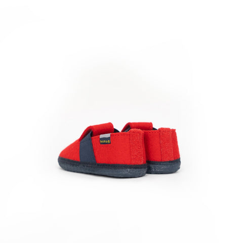 Kids Loafer With Rubber Red