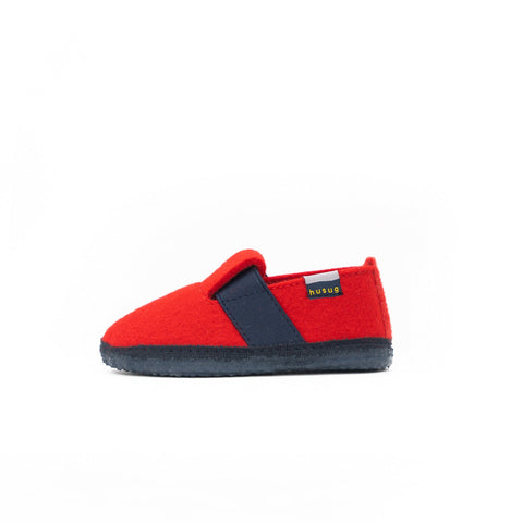 Kids Loafer With Rubber Red